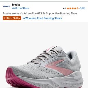 Brooks Women's Adrenaline GTS 24 - Silver and Pink
